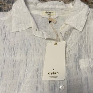Dylan Crisp vintage White Textured Shirt